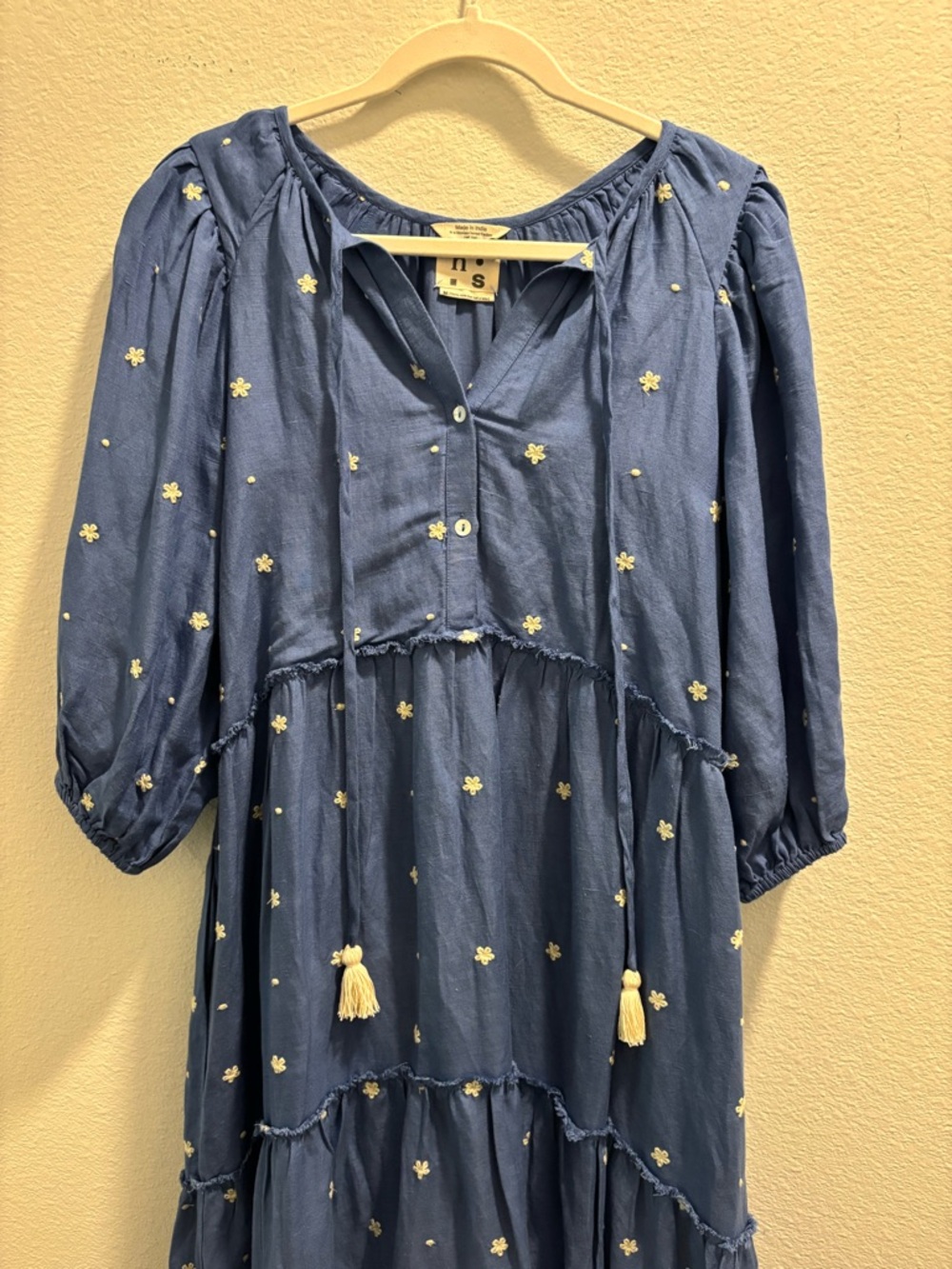 Harper Sage Secret Garden Dress in Colbalt, size M - Picture 6 of 11